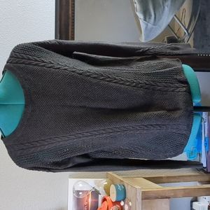 AMERICAN EAGLE XS GREY KNIT SWEATER / BOHO KNIT TOP